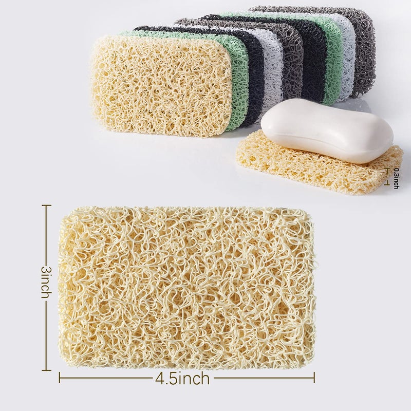 Ru S 12PCS Soap Savers Pads BPA Free Soap Holder for Bar Soap Non-Slip Self Draining Soap Dish Soap Lift for Shower Kitchen Bathroom - Image 3